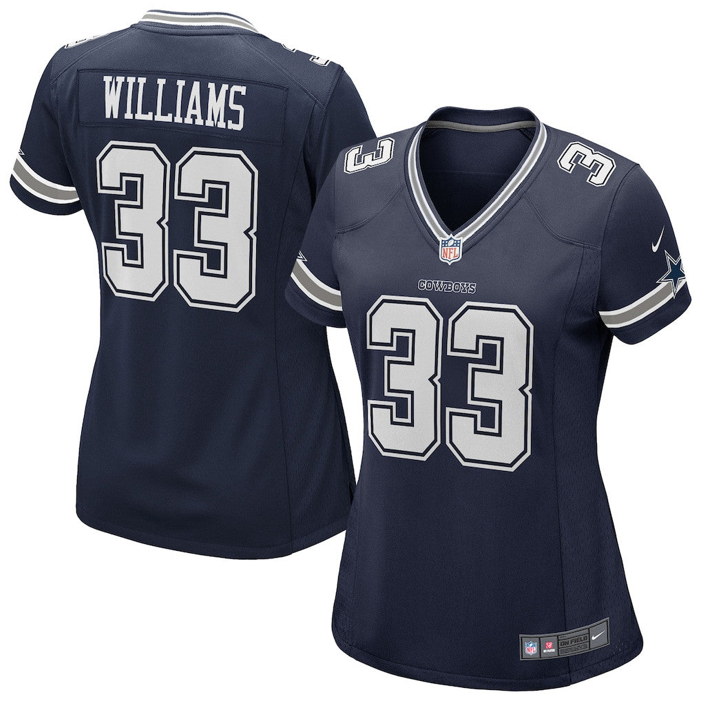 Javonte Williams 33 Dallas Cowboys Women's Team Game Jersey - Navy