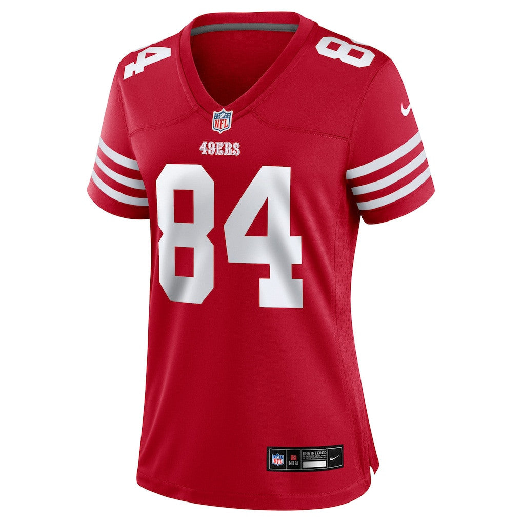 Kendrick Bourne 84 San Francisco 49ers Women's Team Game Jersey - Scarlet