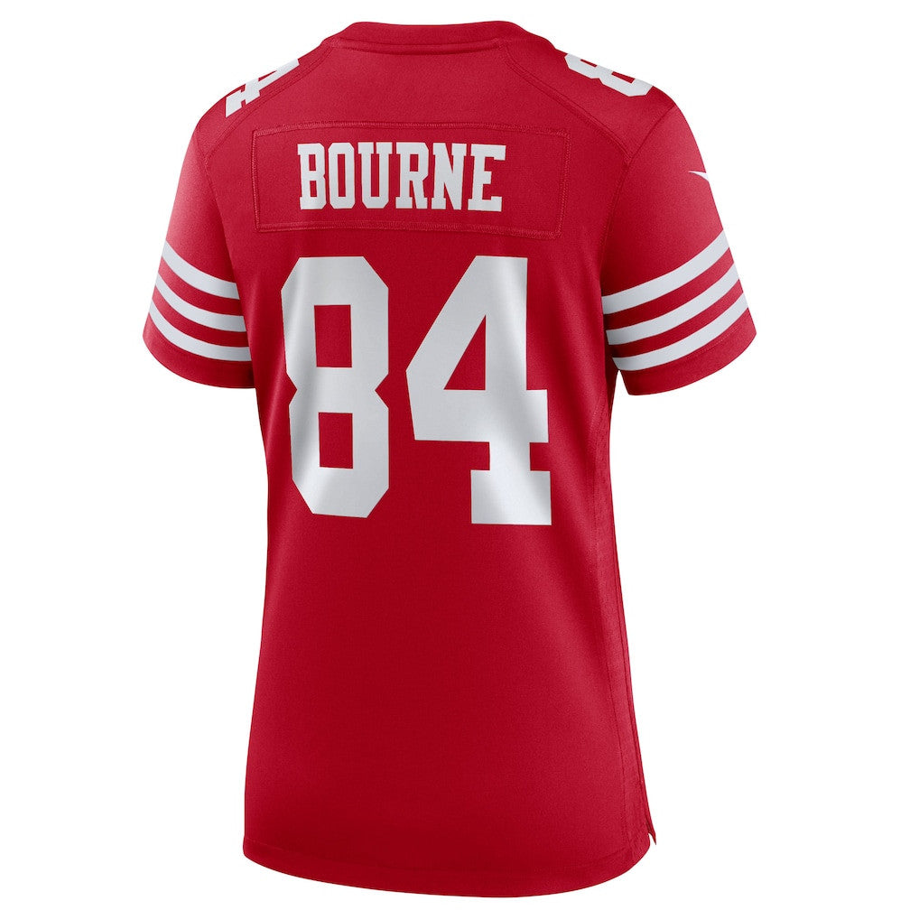 Kendrick Bourne 84 San Francisco 49ers Women's Team Game Jersey - Scarlet