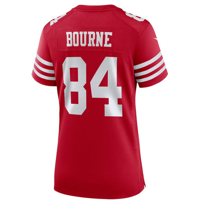 Kendrick Bourne 84 San Francisco 49ers Women's Team Game Jersey - Scarlet