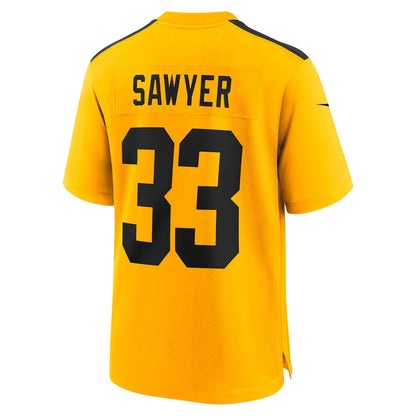 Jack Sawyer 33 Pittsburgh Steelers Alternate Game Men Jersey - Gold