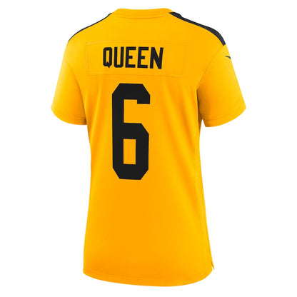 Patrick Queen 6 Pittsburgh Steelers Women's Alternate 1933 Throwback Game Jersey - Gold