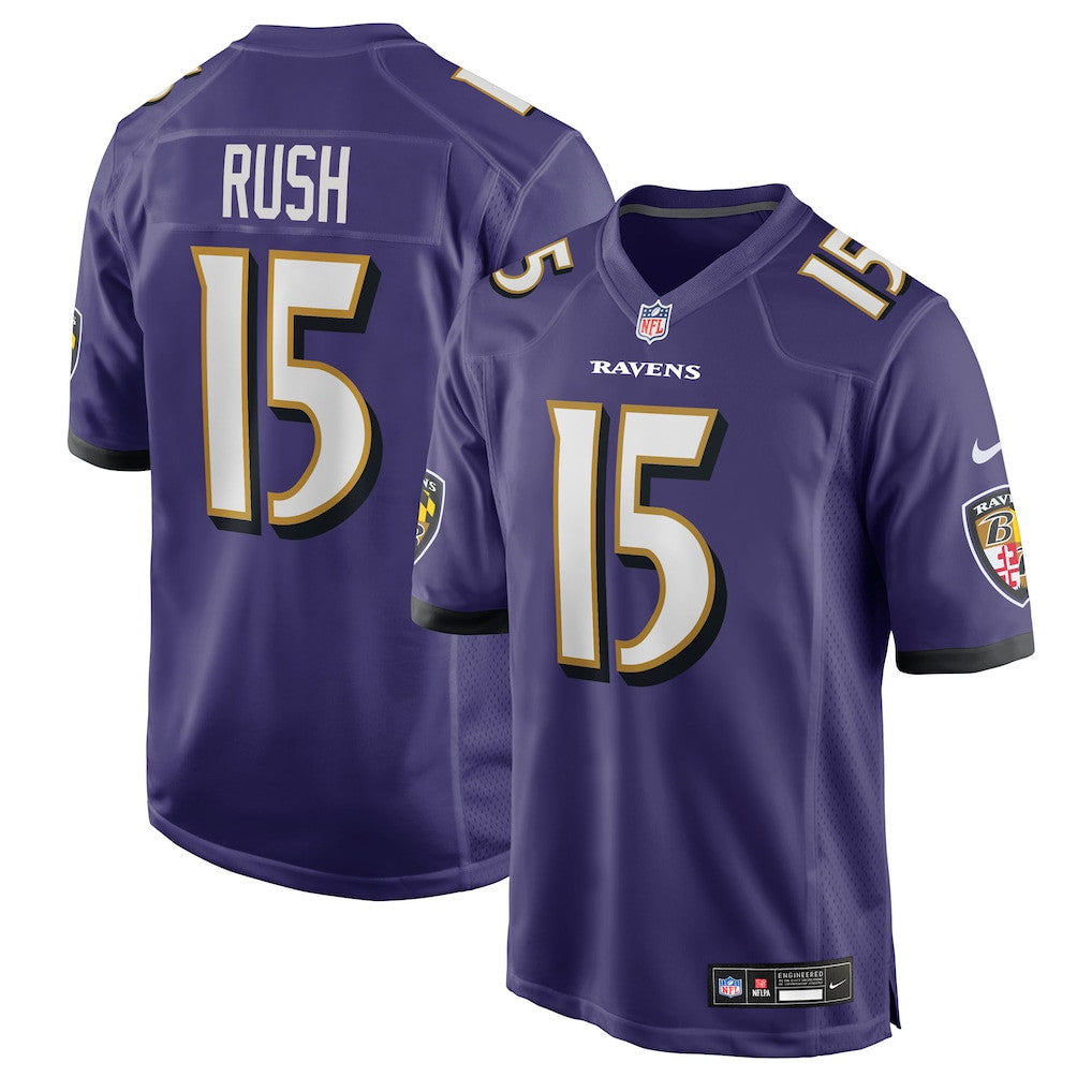 Cooper Rush 15 Baltimore Ravens Team Game Men Jersey - Purple