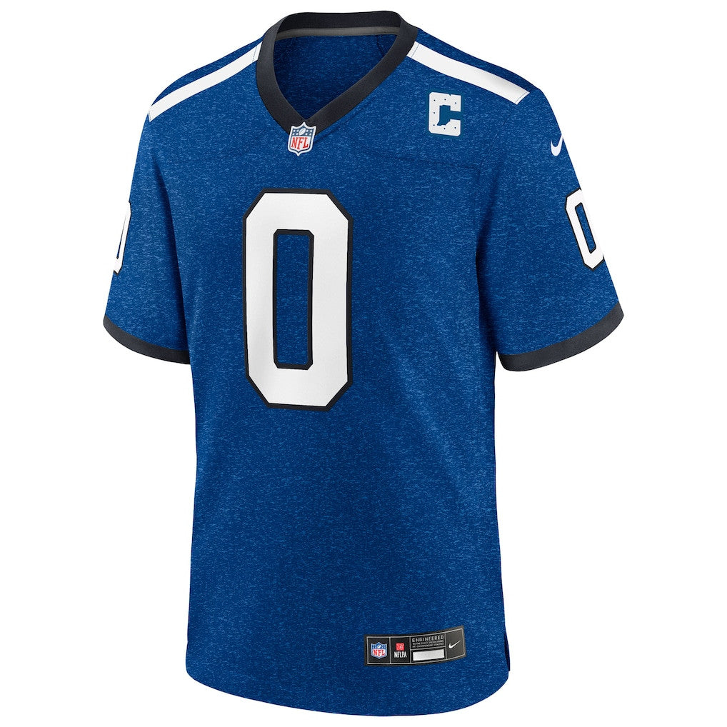 Camryn Bynum 0 Indianapolis Colts Alternate 2 Indiana Nights Game Men Jersey - Heather Royal