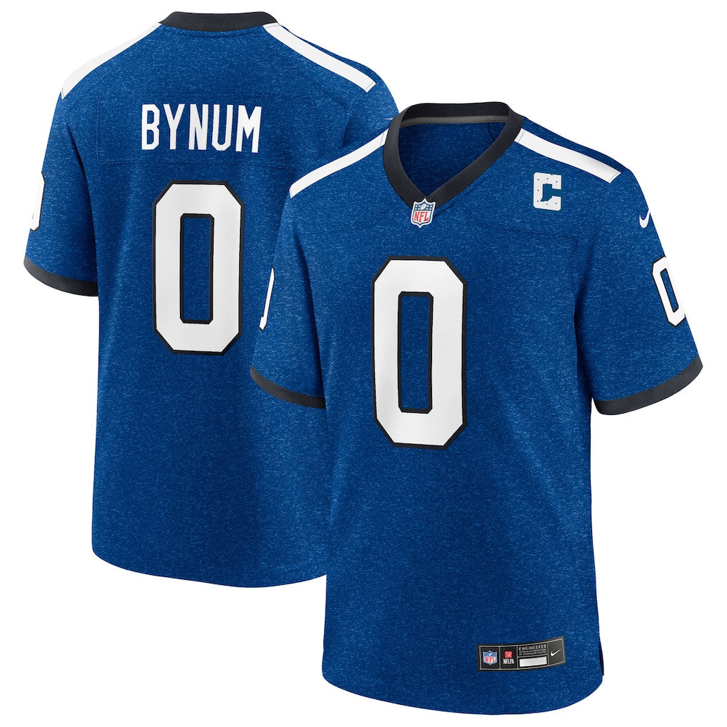 Camryn Bynum 0 Indianapolis Colts Alternate 2 Indiana Nights Game Men Jersey - Heather Royal