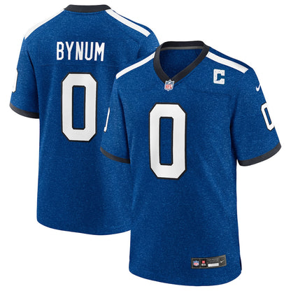 Camryn Bynum 0 Indianapolis Colts Alternate 2 Indiana Nights Game Men Jersey - Heather Royal