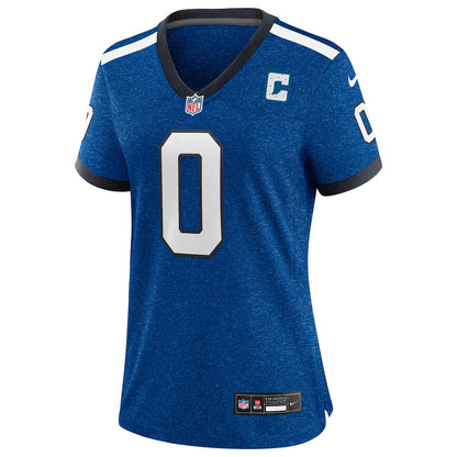 Camryn Bynum 0 Indianapolis Colts Women's Alternate 2 Indiana Nights Game Jersey - Heather Royal