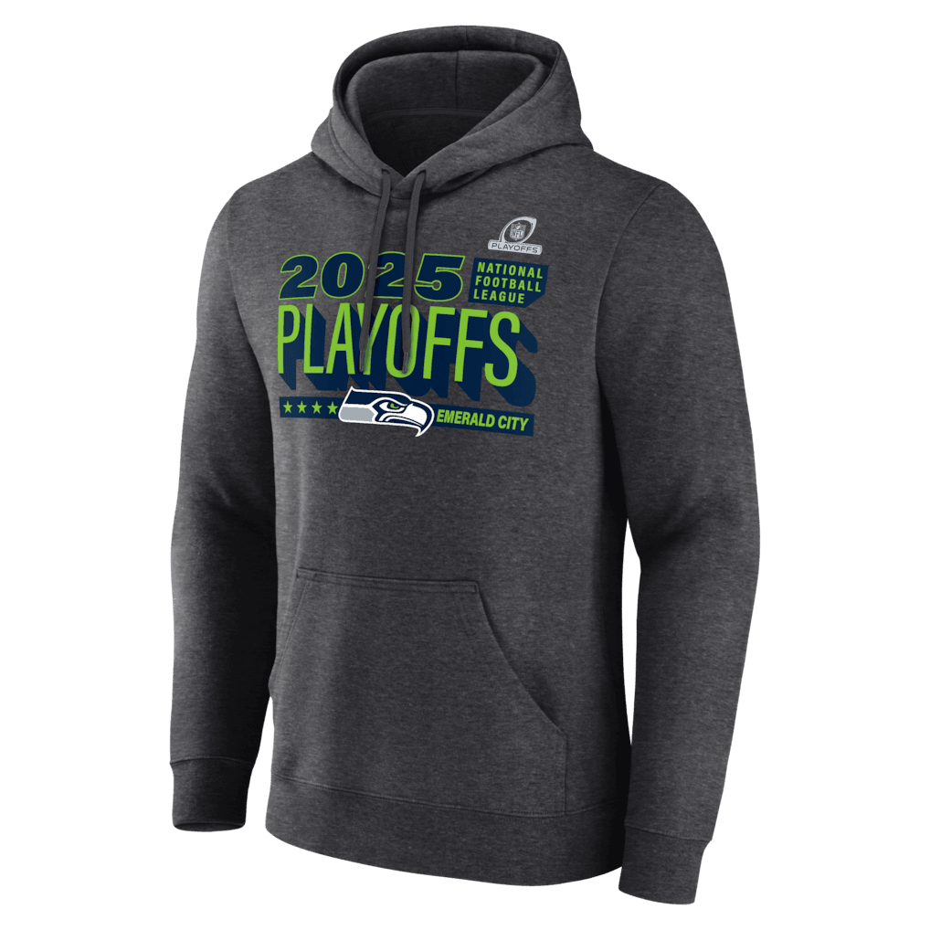 Seattle Seahawks 2025 NFL Playoffs Ready Hoodie - Charcoal