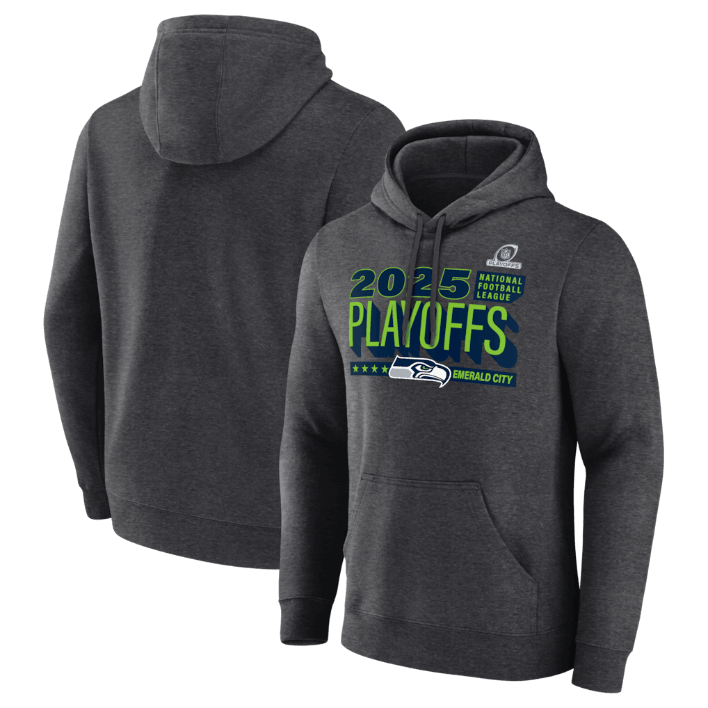 Seattle Seahawks 2025 NFL Playoffs Ready Hoodie - Charcoal