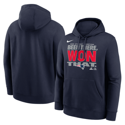 New England Patriots 2025 AFC East Division Champions Hoodie - Navy