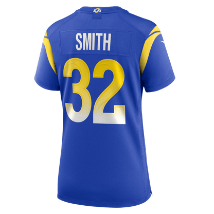 Christopher Smith 32 Los Angeles Rams Women's Team Game Jersey - Royal