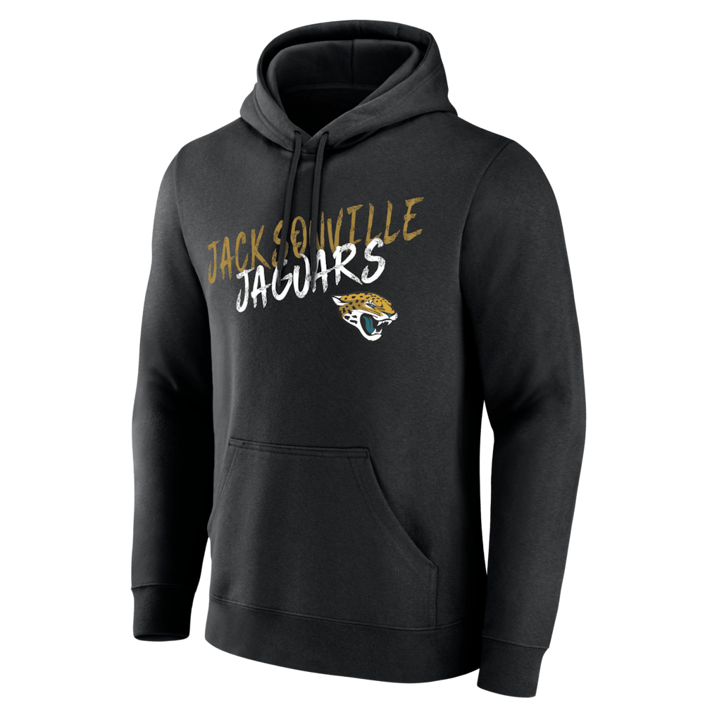 Jacksonville Jaguars Hustle Custom Name & Number Hoodie - Black