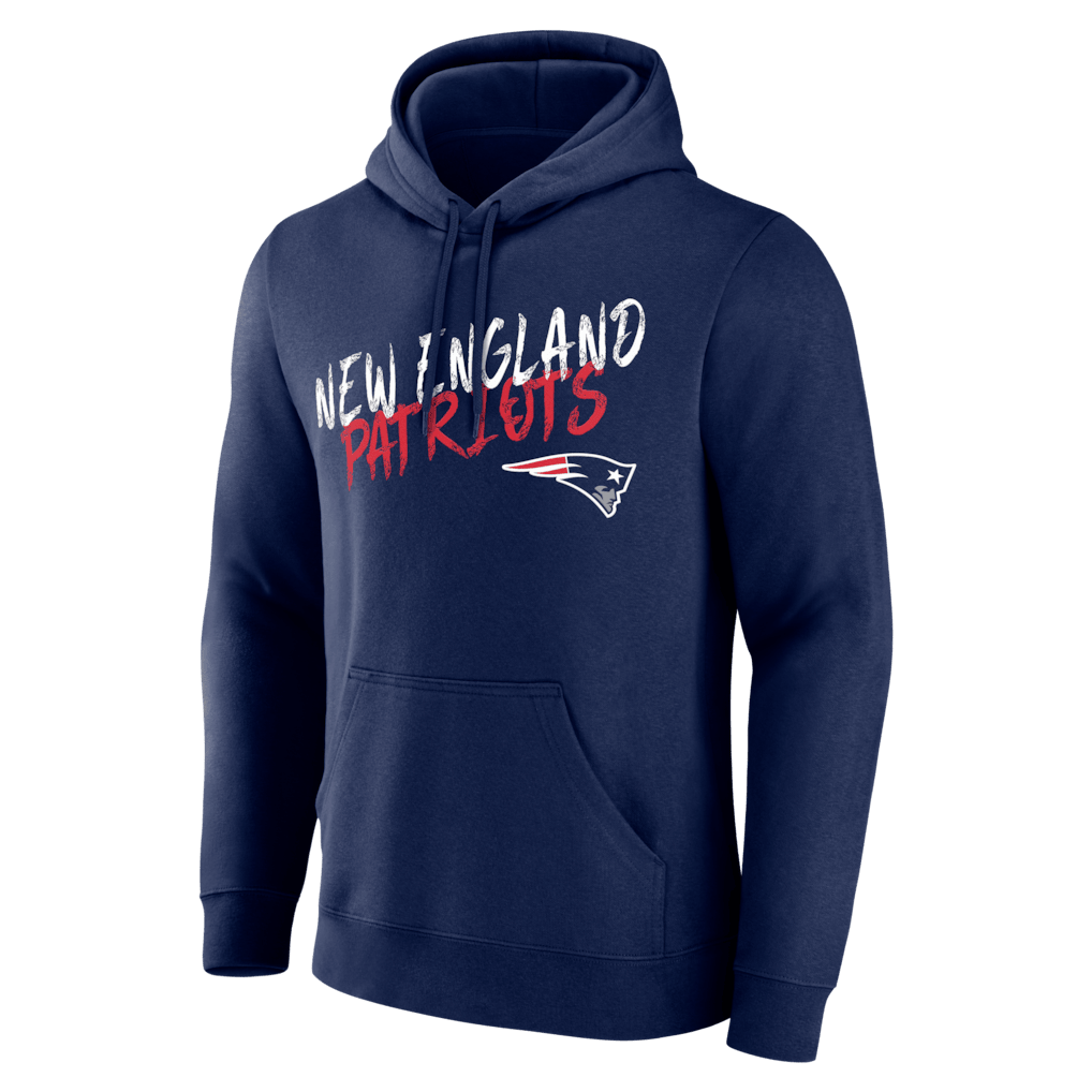 New England Patriots Hustle Custom Name & Number Hoodie - Navy