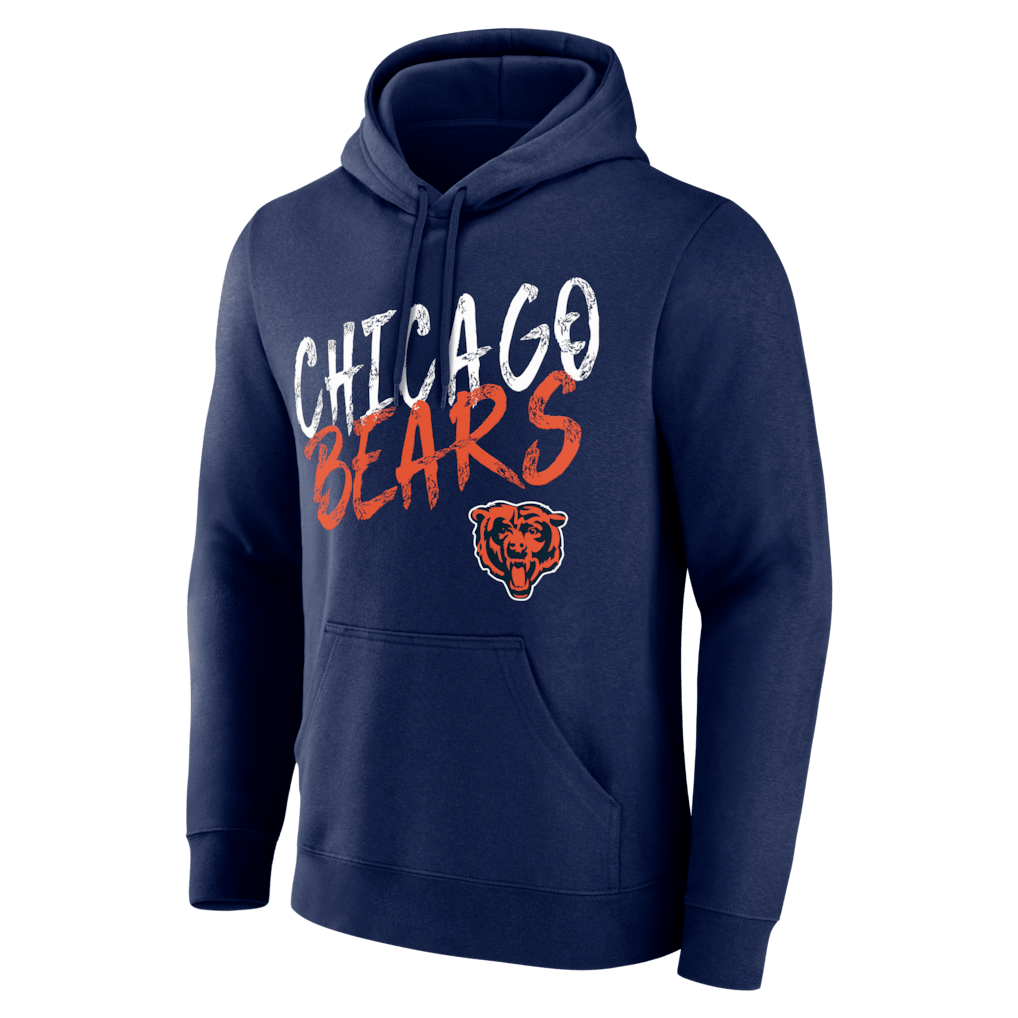 Chicago Bears Hustle Custom Name & Number Hoodie - Navy
