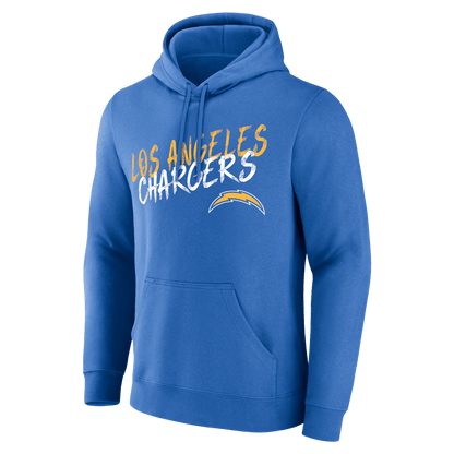 Los Angeles Chargers Hustle Custom Name & Number Hoodie - Powder Blue