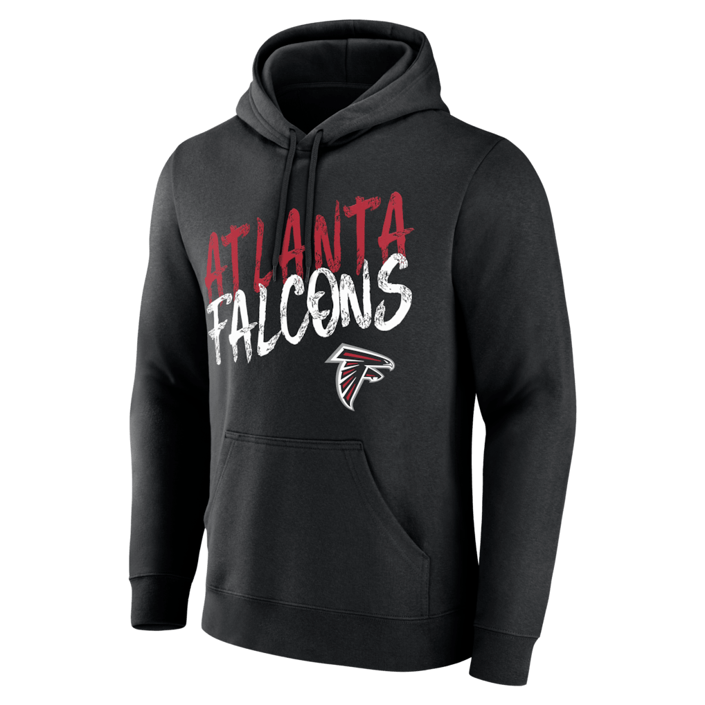 Atlanta Falcons Hustle Custom Name & Number Hoodie - Black