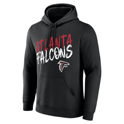 Atlanta Falcons Hustle Custom Name & Number Hoodie - Black