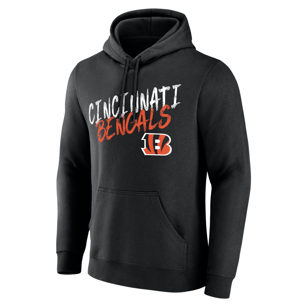 Cincinnati Bengals Hustle Custom Name & Number Hoodie - Black