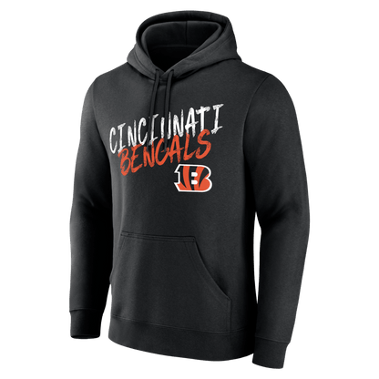 Cincinnati Bengals Hustle Custom Name & Number Hoodie - Black