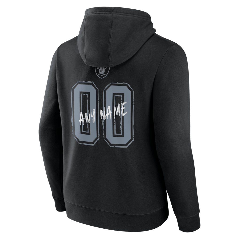 Las Vegas Raiders Hustle Custom Name & Number Hoodie - Black