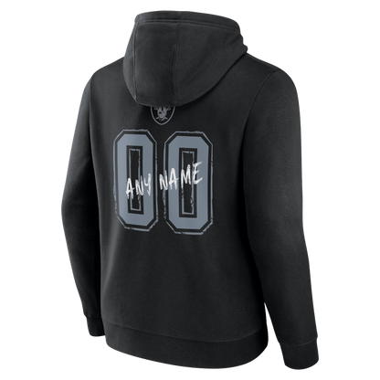 Las Vegas Raiders Hustle Custom Name & Number Hoodie - Black