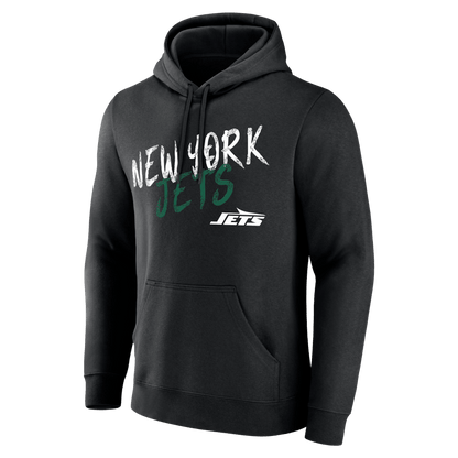 New York Jets Hustle Custom Name & Number Hoodie - Black