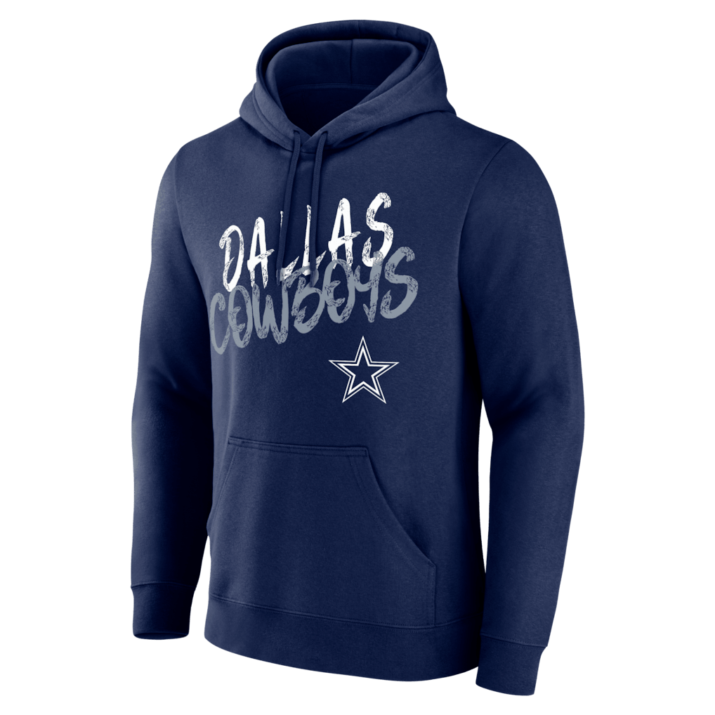 Dallas Cowboys Hustle Custom Name & Number Hoodie - Navy