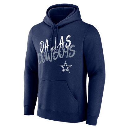 Dallas Cowboys Hustle Custom Name & Number Hoodie - Navy