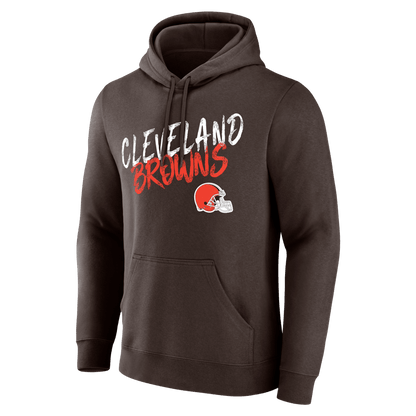 Cleveland Browns Hustle Custom Name & Number Hoodie - Brown