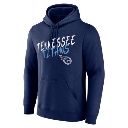 Tennessee Titans Hustle Custom Name & Number Hoodie - Navy