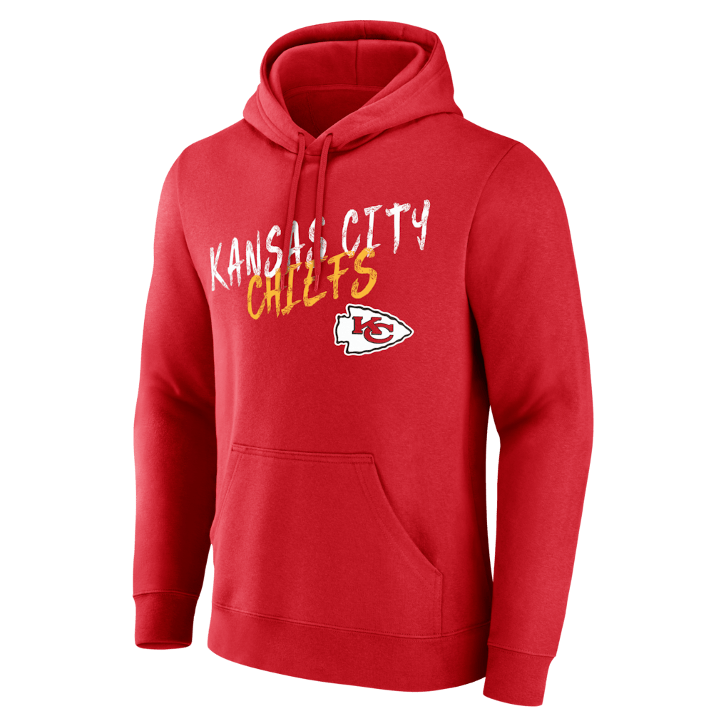 Kansas City Chiefs Hustle Custom Name & Number Hoodie - Red