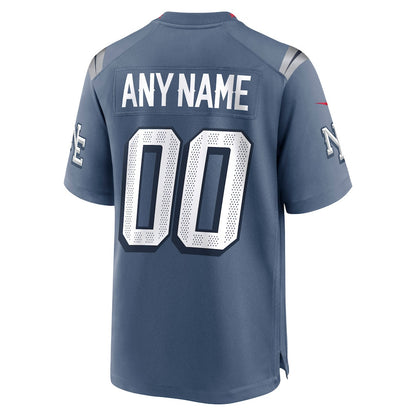 New England Patriots 2026 Super Bowl LX Rivalries Collection Custom Game Jersey - Storm Blue