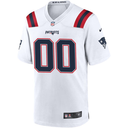 New England Patriots 2026 Super Bowl LX Custom Game Jersey - White