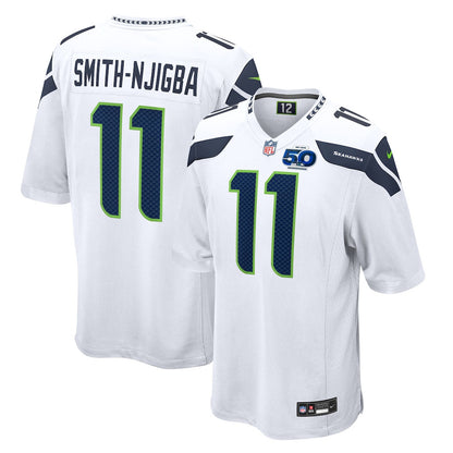 Seattle Seahawks Jaxon Smith-Njigba 11 White 50th Season Game Jersey - White