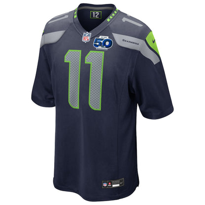 Seattle Seahawks Jaxon Smith-Njigba 11 College Navy Team 50th Season Game Jersey
