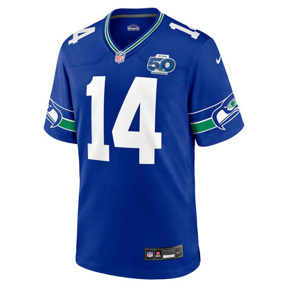 Seattle Seahawks Sam Darnold 14 Royal Alternate 50th Season Game Jersey