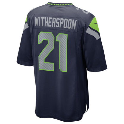 Devon Witherspoon 21Seattle Seahawks College Navy 50th Season Game Jersey