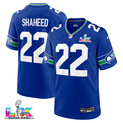 Rashid Shaheed 22 Seattle Seahawks 2026 Super Bowl LX Alternate Game Jersey - Royal