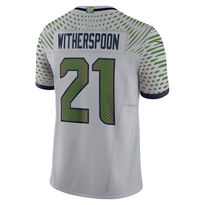 Devon Witherspoon 21 Seattle Seahawks 2026 Super Bowl LX - Wolf Gray Rivalries Collection Limited Jersey