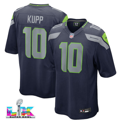 Cooper Kupp 10 Seattle Seahawks 2026 Super Bowl LX Game Jersey - College Navy