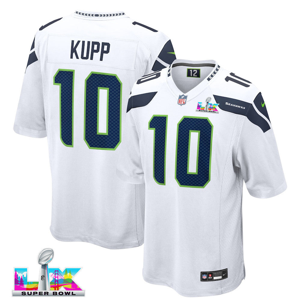 Cooper Kupp 10 Seattle Seahawks 2026 Super Bowl LX Game Jersey - White
