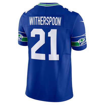 Devon Witherspoon 21 Seattle Seahawks 2026 Super Bowl LX Royal Alternate Vapor F.U.S.E. Limited Jersey