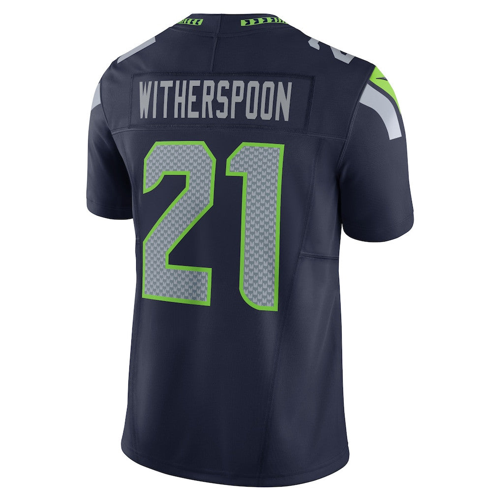 Devon Witherspoon 21 Seattle Seahawks 2026 Super Bowl LX Navy Vapor F.U.S.E. Limited Jersey