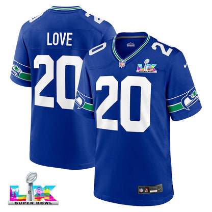 Julian Love 20 Seattle Seahawks 2026 Super Bowl LX Alternate Game Jersey - Royal