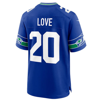 Julian Love 20 Seattle Seahawks 2026 Super Bowl LX Alternate Game Jersey - Royal