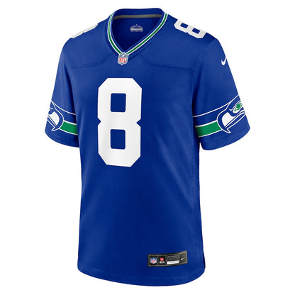 Coby Bryant 8 Seattle Seahawks 2026 Super Bowl LX Royal Throwback Player Game Jersey