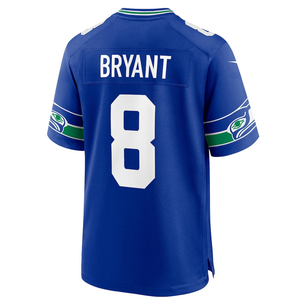 Coby Bryant 8 Seattle Seahawks 2026 Super Bowl LX Royal Throwback Player Game Jersey