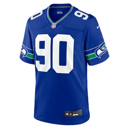 Jarran Reed 90 Seattle Seahawks 2026 Super Bowl LX Royal Alternate Game Jersey