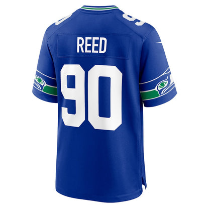Jarran Reed 90 Seattle Seahawks 2026 Super Bowl LX Royal Alternate Game Jersey
