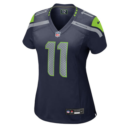 Jaxon Smith-Njigba 11 Seattle Seahawks 2026 Super Bowl LX - Women Navy Game Jersey
